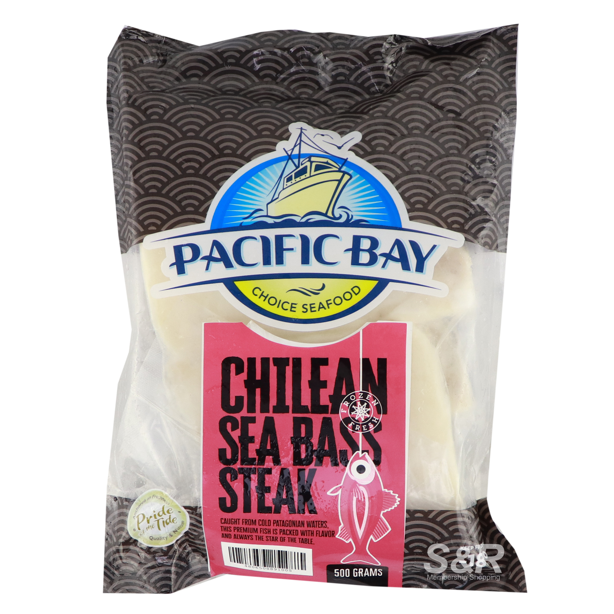 Pacific Bay Chilean Sea Bass Steak 500g Pacific Bay Chilean Sea Bass Steak 500g